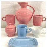 7pc Homer Laughlin Fiesta Ware Dishes