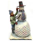 Jim Shore Frosty Friends Boy & Snowman Figure