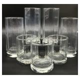 7pc Anchor Hocking Essex Clear Glasses