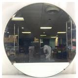 Round Beveled Hanging Wall Mirror