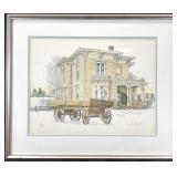 Jack Appleton Hand Colored S/N Victorian House Art