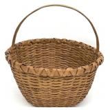 Antique / Vintage Splint Oak Wood Basket