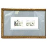 Herons Artist's Proof Engraving, Signed Rhodes