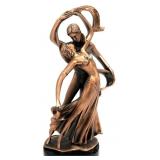 Copper Tone Dancing Couple Statue