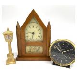 3pc Small Vintage Clocks