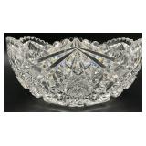 Antique American Brilliant Cut Glass Bowl