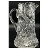 American Brilliant Period Cut Glass Pitcher