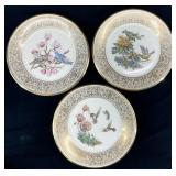 3pc Lenox Edward Marshall Boehm Bird Plates