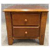 Cherry Two Drawer End Table