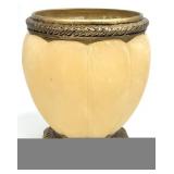 Resin Alabaster Style Vase / Wastebasket