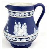 Wedgwood Blue Jasperware 3" Etruscan Jug