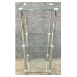 Small Metal & Glass Etagere