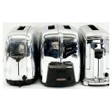 3 Mid Century Toastmaster Chrome Toasters