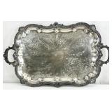 Birmingham Silver Co. BSC Large Footed Waiter Tray
