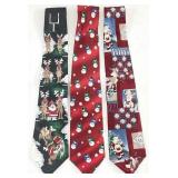 3pc Christmas Silk Neck Ties