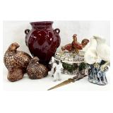 Vintage Figurines, Haeger Vase & More