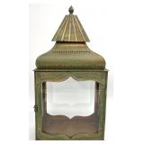 Decorative Metal & Glass Candle Lantern