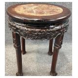 Chinese Marble Top Plant Stand