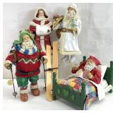 4pc Clothtique Possible Dream Santa Figures