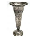 Sterling Silver Weighted Trumpet Vase