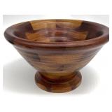 Hand Turned Segmented Wood Bowl