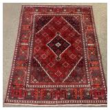 7 x 9.5 Vintage Persian Joshaghan Hand Knotted Rug