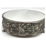 Vintage Silver Plated Mirrored Cake Stand