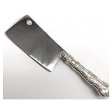 Gorham Strasbourg Sterling Handle Cheese Cleaver