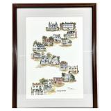 Frances Moore S/N Homes of New Bern, NC Art Print
