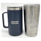 2 YETI Insulated Travel Mugs