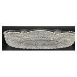 Antique American Brilliant Cut Glass Celery Dish