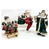 3pc Clothtique Possible Dream Santa Figures
