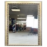 Large Framed Beveled Wall Mirror