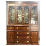 Broyhill Mahogany Breakfront China Cabinet