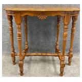 Antique 6 Leg Walnut Accent Table