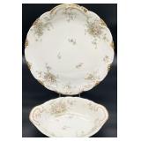 Haviland Limoges Schleiger 146 Chop Plate & Bowl