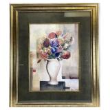 Large Floral Still Life Framed & Matted Print