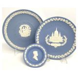 3pc Wedgwood Jasperware Plates