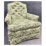 Vintage Tropical Upholstered Arm Chair