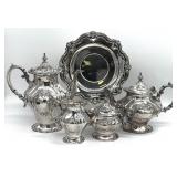 Gorham Chantilly Tea & Coffee Set, Silverplate