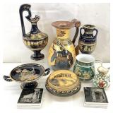 Group Vintage Greek Pottery