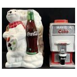 2 Coca Cola Cookie Jars