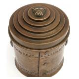 Fred Brosi Arts & Crafts Hammered Copper Jar