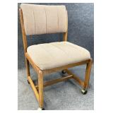 Oak Frame Channel Back Chair