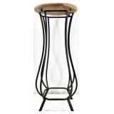 2ft Metal & Wood Plant Stand