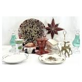 Christmas Holiday Serving Trays & Decor