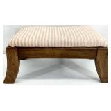 Walnut Frame Ottoman/Stool