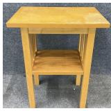 Slat Side Accent Table
