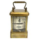 Antique The Plato Clock 1903 Carriage Case Flip