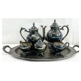 William Rogers 6pc Silverplate Tea Set